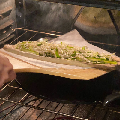 Pizza Paddle Into Oven